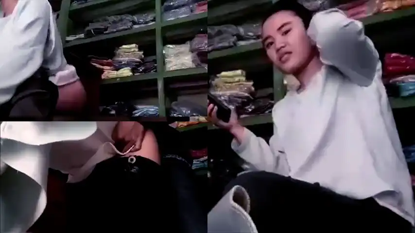 ABG Penjaga Toko Baju Ngewe