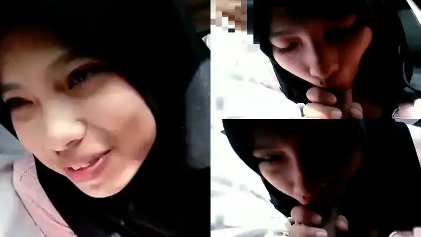 ABG Sepong Kontol Dalam Mobil