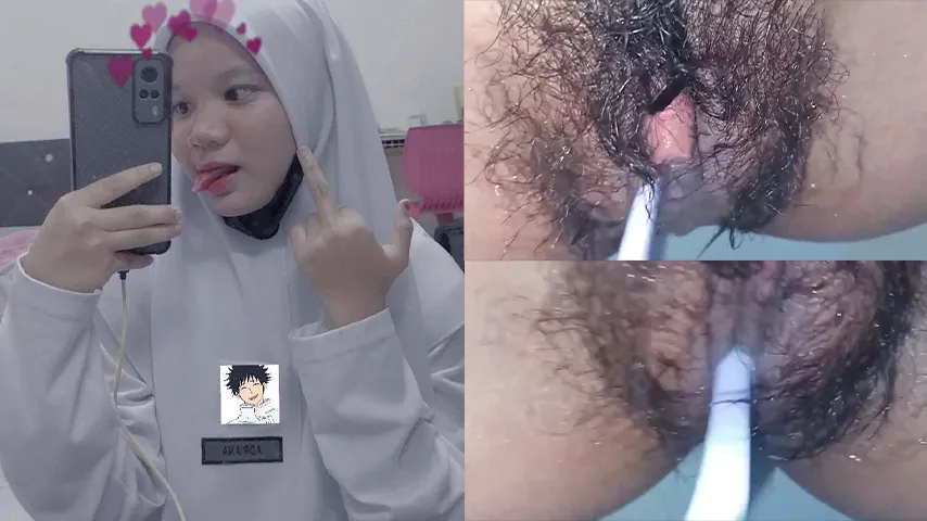 Bocil Jembut Lebat Omek Dikamar Mandi