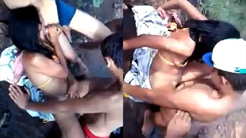 Gangbang Gadis Nakal BH Kuning Dihutan
