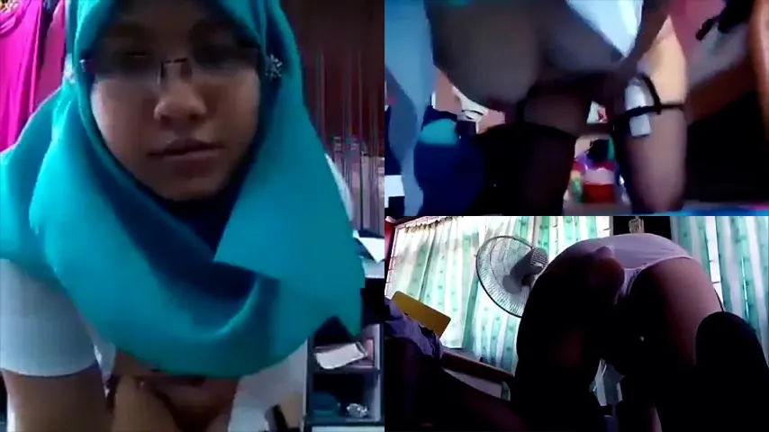 Hijab Kacamata Sange Colmek Pake Vibrator