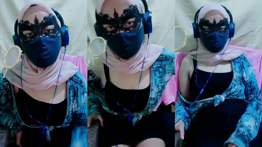 Hijab Pink Mulus Liveshow Ebot
