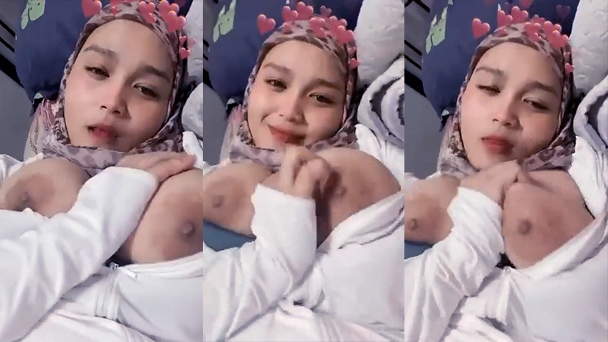 Hijab Tobrut Cantik Pap Remas Toket