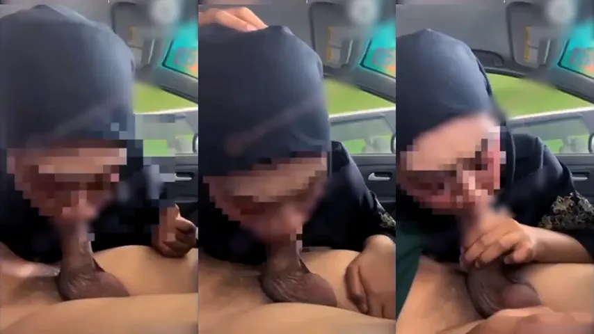 Hijaber Isep Kontol Kekasihnya Dalam Mobil