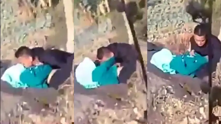 Intip Hijaber Baju Ijo Mesum Dibebatuan