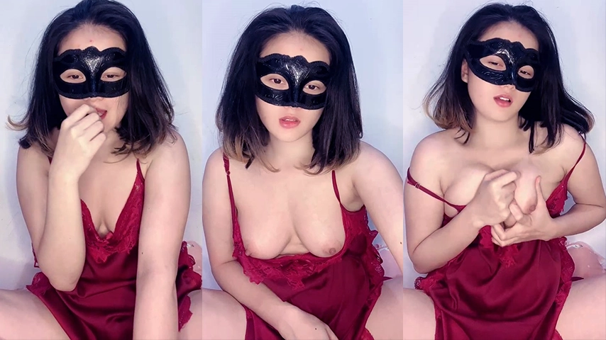 Kylaaa Cute Lingerie Merah Sexy HOT51