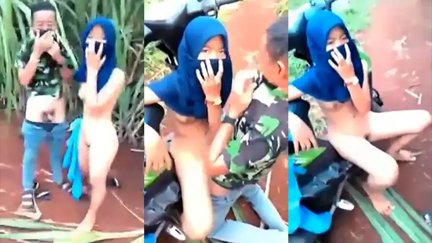 Mergokin Hijaber Mesum Ditengah Kebun Tebu