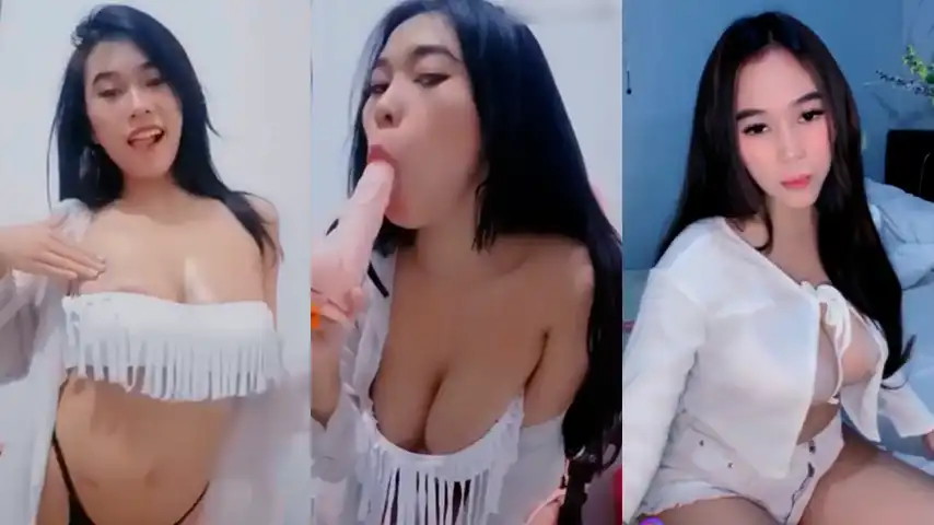 Miss Zeta Busana Putih Kenyot Dildo