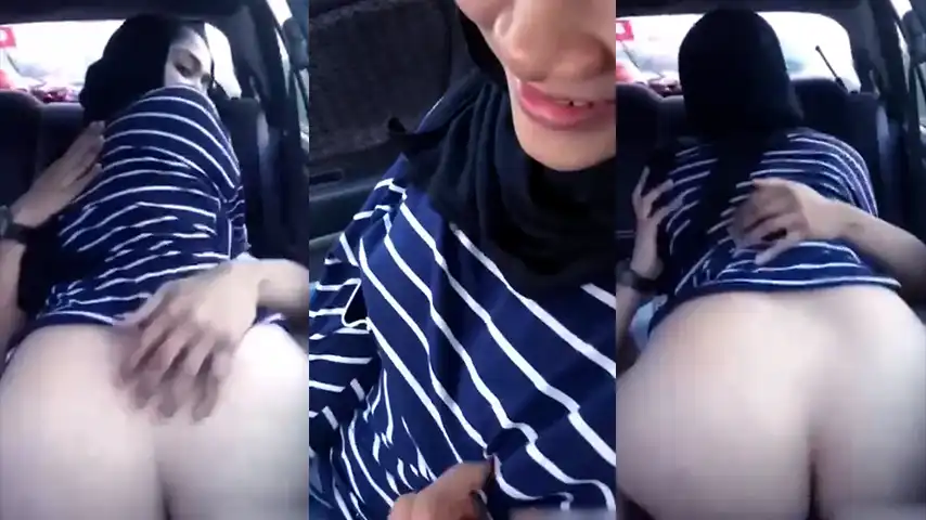 Shalisya Hijab Mulus Main Didalam Mobil