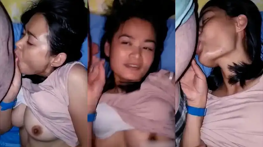 Tante Pasang Vibrator Sambil Blowjob