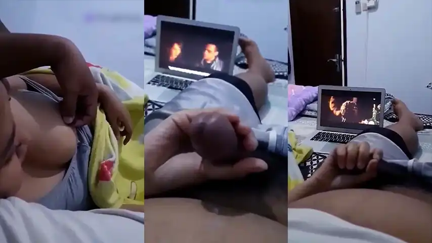 Tante Toge Kocokin Otong Sambil Nonton