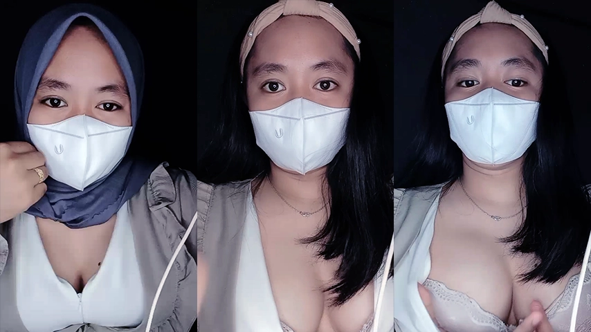 Viraaa Lepas Jilbab Mainin Toket Live